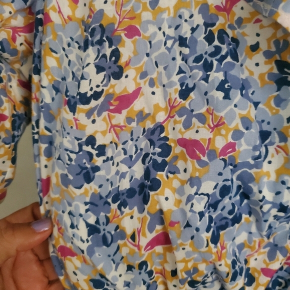 Ralph Lauren Black Label Prairie All Over Floral Print Midi Dress Womans Size 16 - Picture 9 of 10